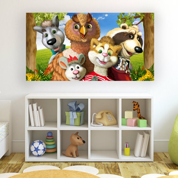 Fotomurales: Pandilla animales del bosque