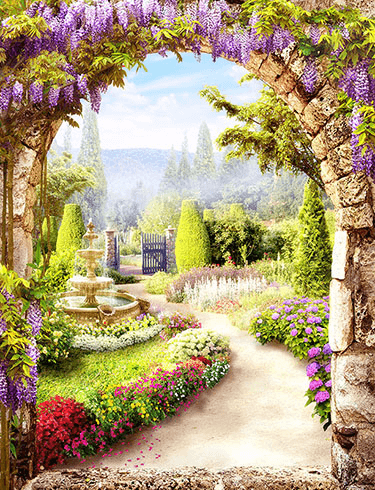 Fotomurales: Jardín de flores