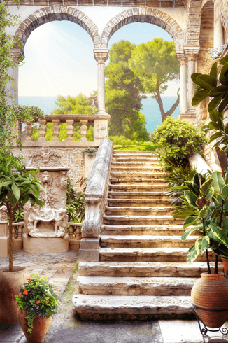 Fotomurales: Escaleras antiguas