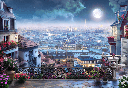 Fotomurales: Gran terraza en París