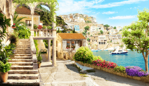 Fotomurales: Pueblo de Sicilia