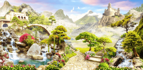 Fotomurales: Paisaje medieval