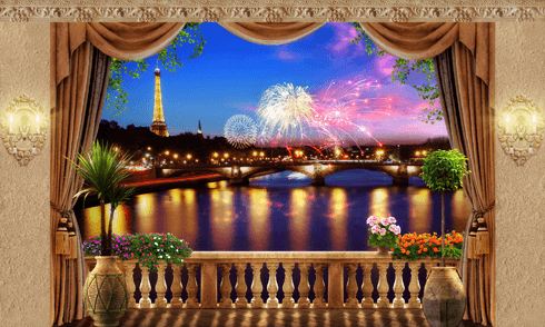 Fotomurales: Noche parisina