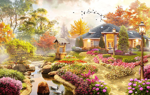 Fotomurales: Jardín de ensueño