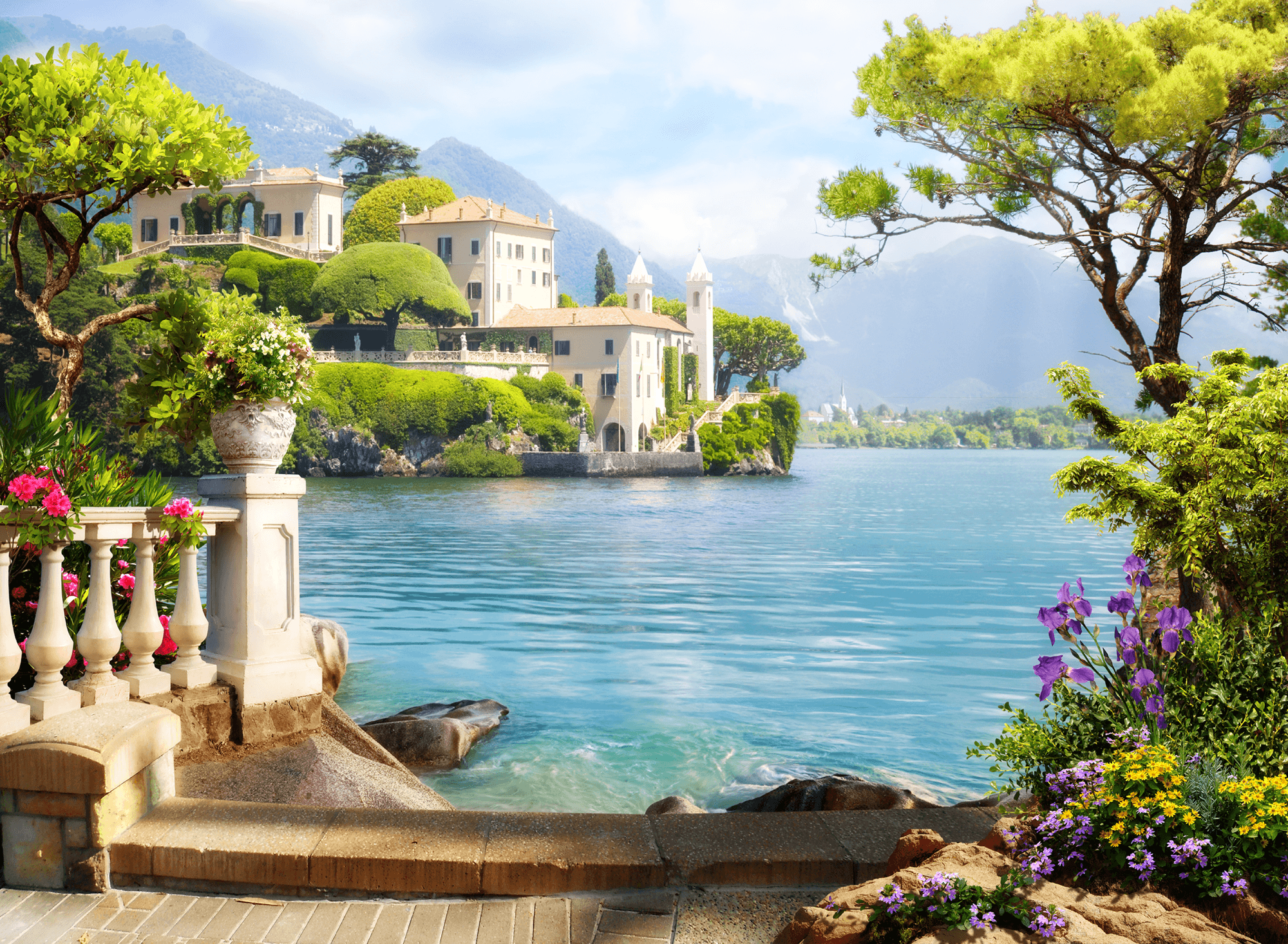 Fotomurales: Resort en el lago