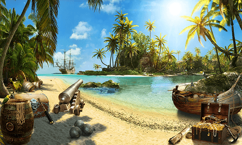 Fotomurales: La Isla del Pirata