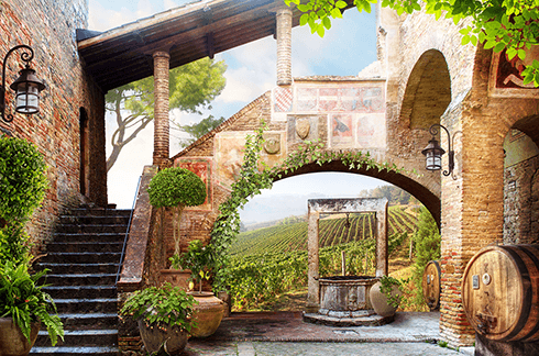 Fotomurales: Casa de campo antigua