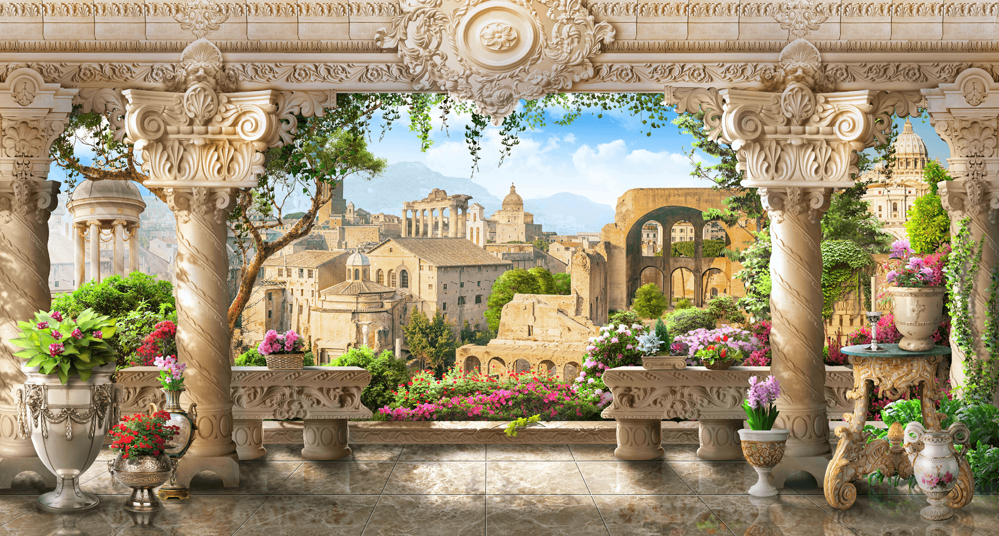 Fotomurales: El mirador de las columnas