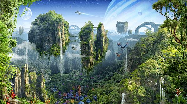 Fotomurales: Mundo fantasía