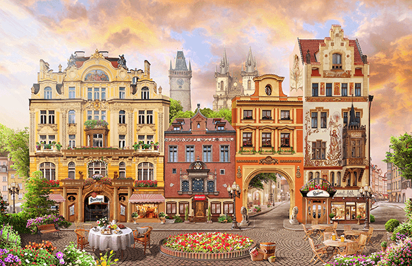 Fotomurales: Plaza de Praga