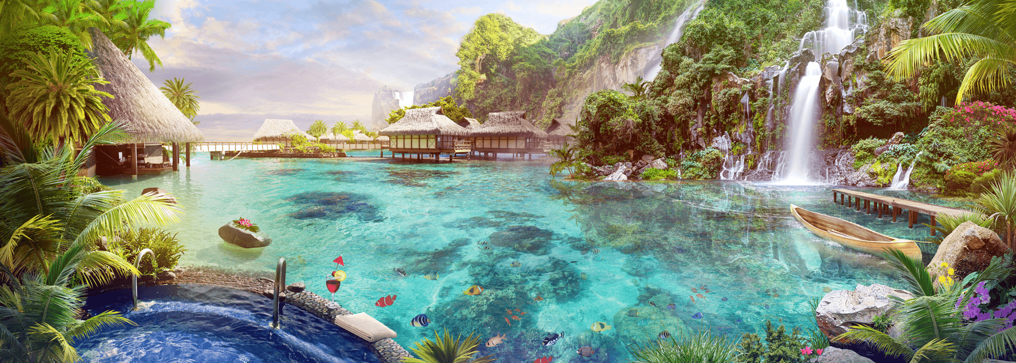 Fotomurales: Lago Polynesia