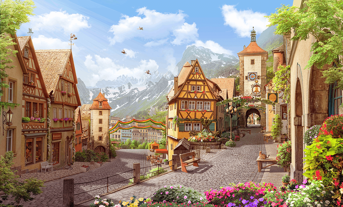 Fotomurales: Pueblo Austriaco