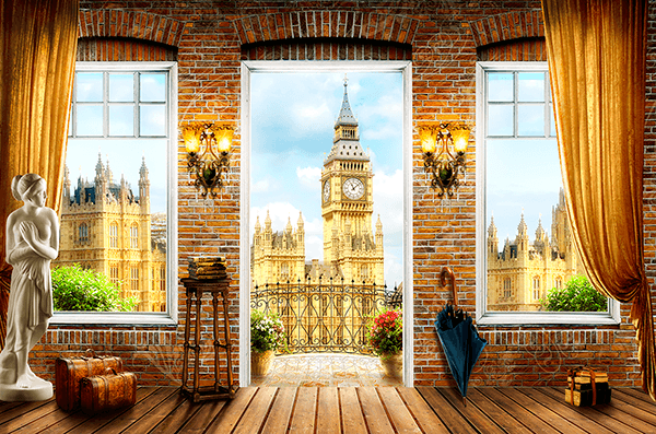 Fotomurales: Balcón al Big Ben