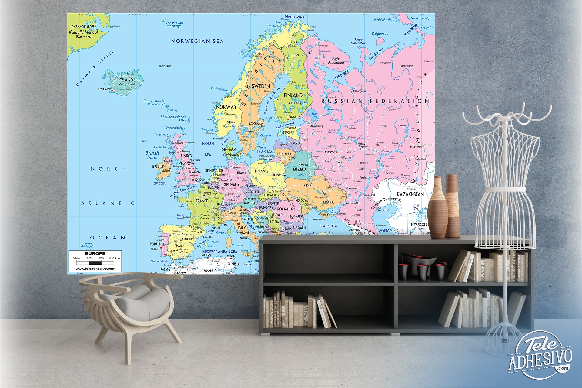 Fotomurales: Mapa político de Europa