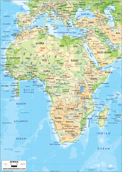 Fotomurales: Mapa de África