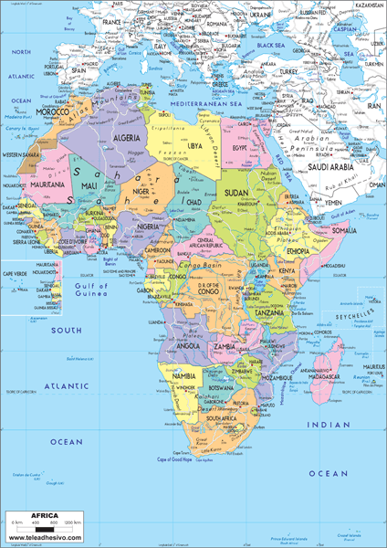 Fotomurales: Mapa político de África