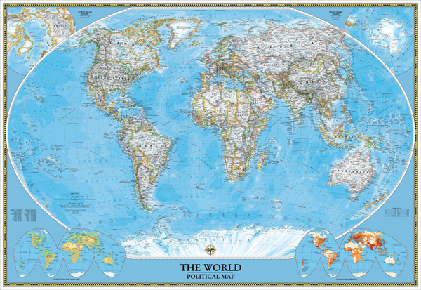 Fotomurales: Mapa del mundo político mundial
