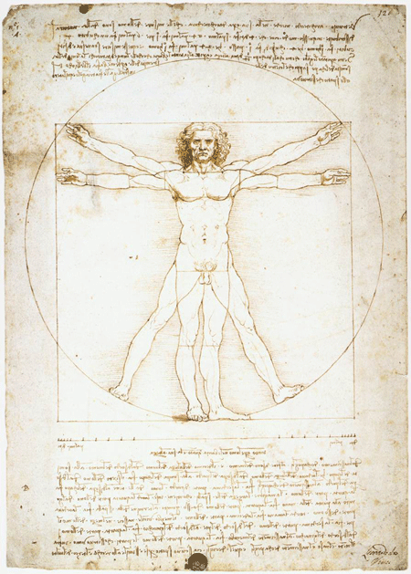 Fotomurales: Vitruvio, Da Vinci