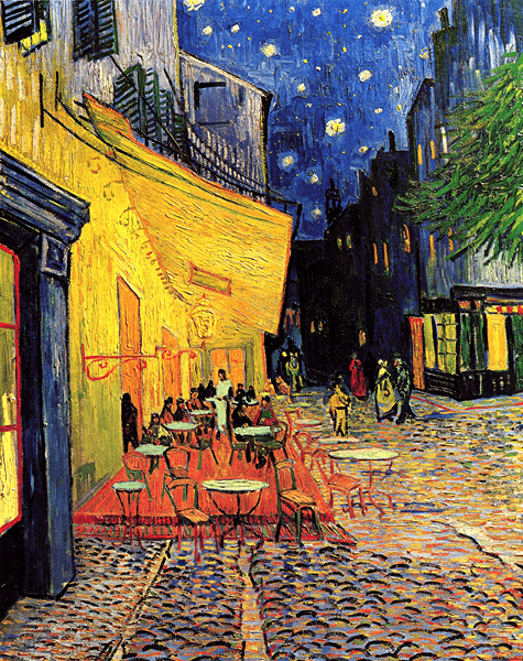 Fotomurales: El café terraza de Arles por la noche, Van Gogh