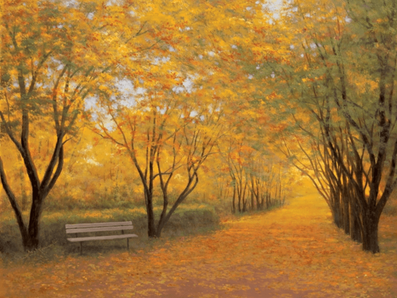 Fotomurales: Otoño dorado (Diane Romanello)