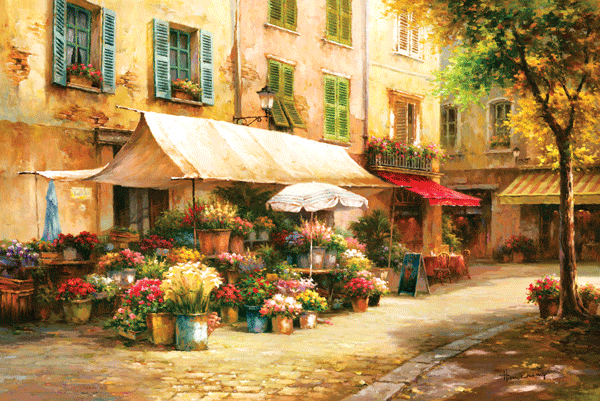 Fotomurales: El Mercado de las Flores, Han Chang