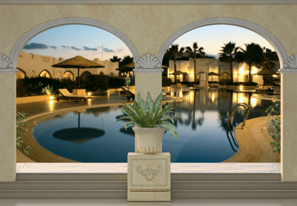 Fotomurales: Piscina en hotel de lujo