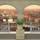 Fotomurales: Balcón en Florencia 3