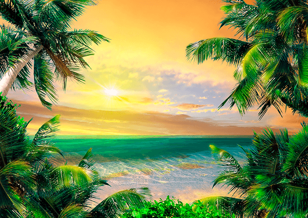 Fotomurales: Atardecer en el Tesoro del Caribe