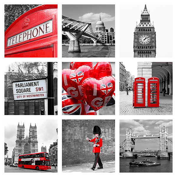 Fotomurales: Collage de Londres