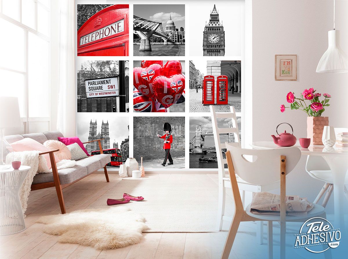 Fotomurales: Collage de Londres