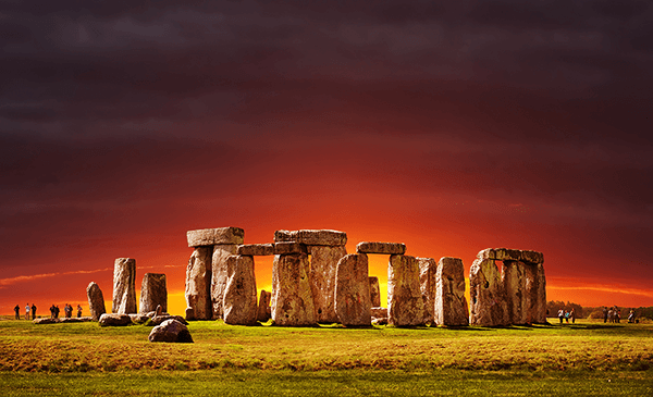 Fotomurales: Stonehenge al atardecer