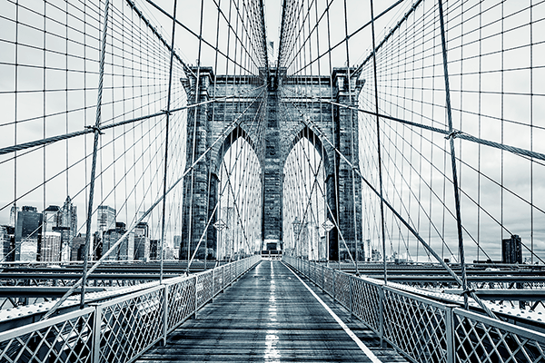 Fotomurales: Atravesando el Puente de Brooklyn