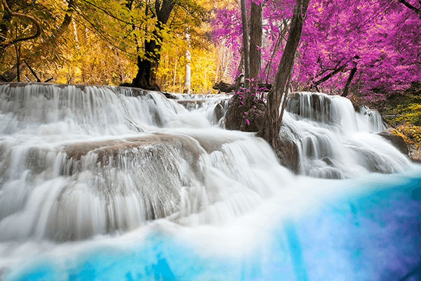 Fotomurales: Parque Nacional Erawan, Tailandia