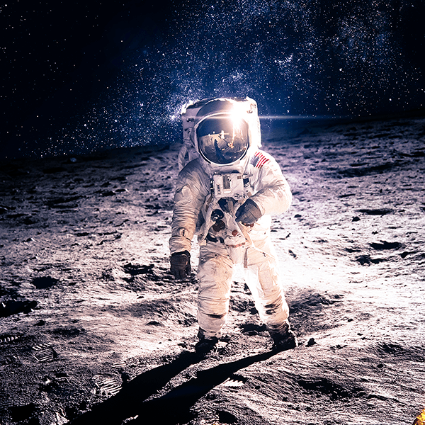 Fotomurales: Armstrong en la luna