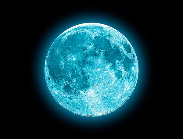 Fotomurales: Luna azul