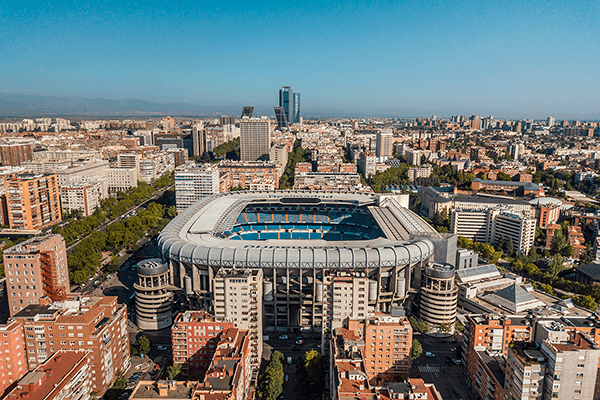 Fotomurales: Vista aérea del Santiago Bernabéu