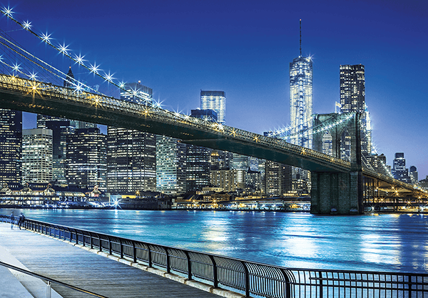 Fotomurales: Noche azul en Manhattan