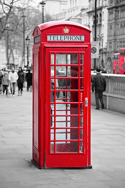 Fotomurales: Cabina telefónica en Oxford Street