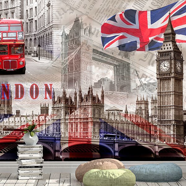 Fotomurales: Collage Palacio de Westminster 0