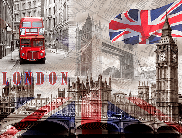 Fotomurales: Collage Palacio de Westminster