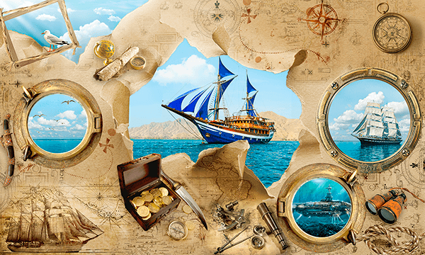 Fotomurales: Aventuras marineras