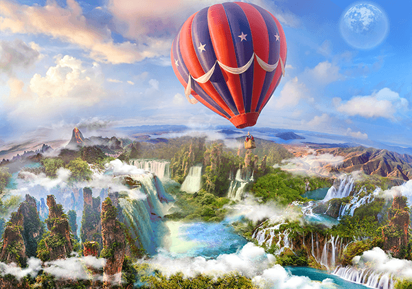 Fotomurales: Sobrevolando el paraíso