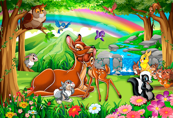 Fotomurales: Bambi en el bosque
