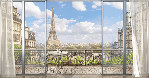 Fotomurales: Balcón en París