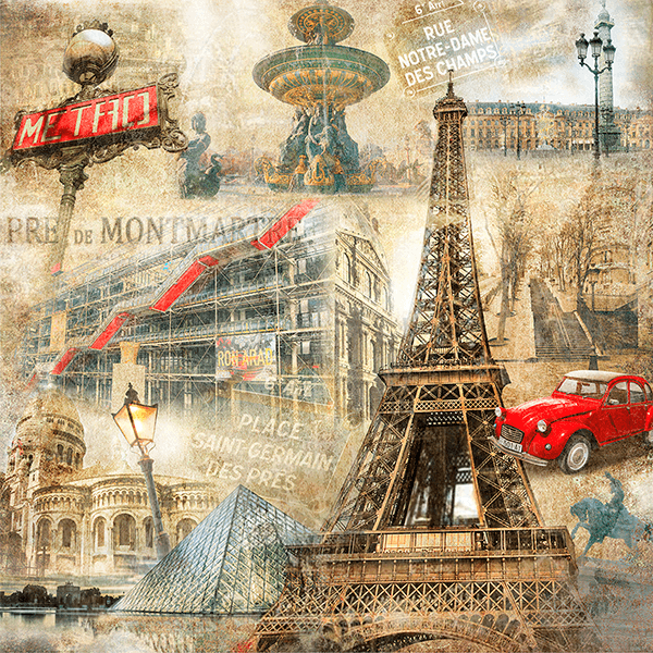 Fotomurales: Collage de París