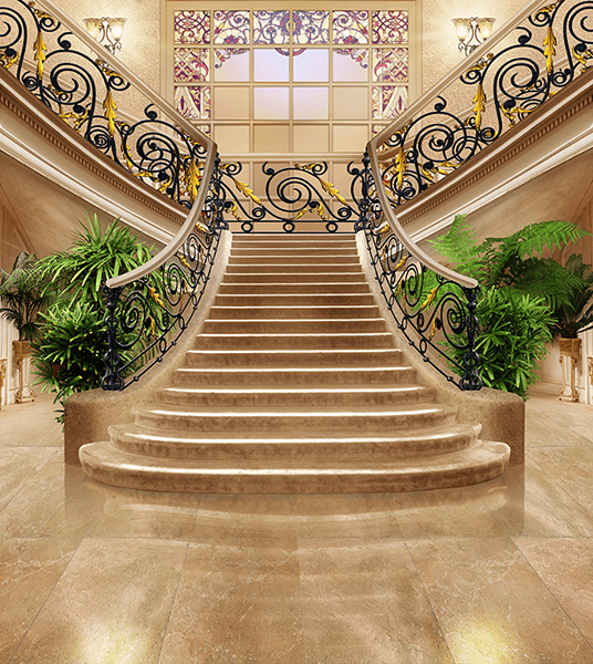 Fotomurales: Escaleras de un gran hotel