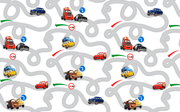 Fotomurales: Circuito de Cars, Disney