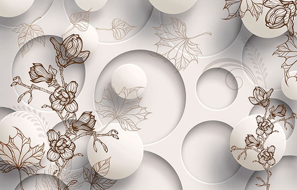 Fotomurales: Collage floral