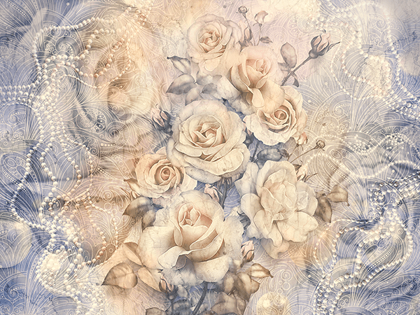 Fotomurales: Ramo de rosas Winchester Cathedral