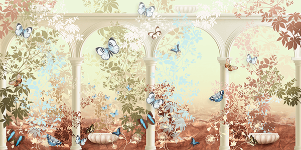 Fotomurales: Jardín griego de las mariposas